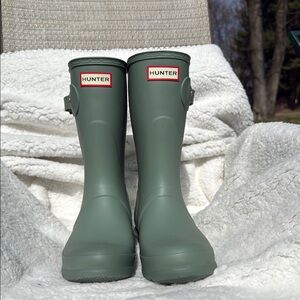 Hunter Green Rain Boots